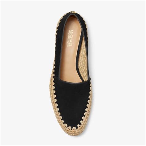 michael michael kors bahia suede and jute flat|Michael Micheal Kors Women's Bahia Suede and Jute Flats Slip .